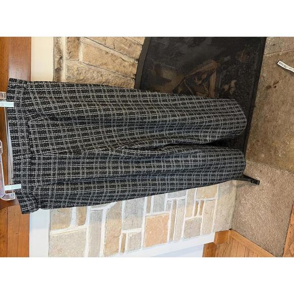 NEW Torrid Pull On Wide Leg Boucle High Rise Pant Black and White Tweed Size 20R - Picture 4 of 6